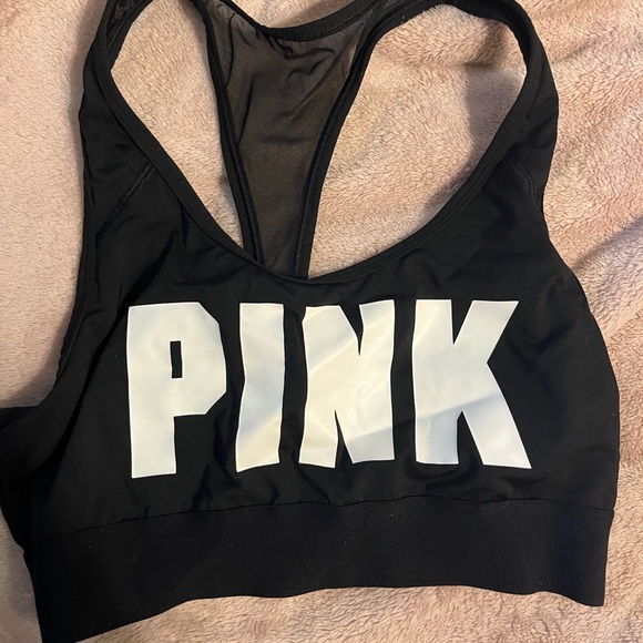 Victoria’s Secret Pink Logo Sports Bra M - Picture 1 of 3